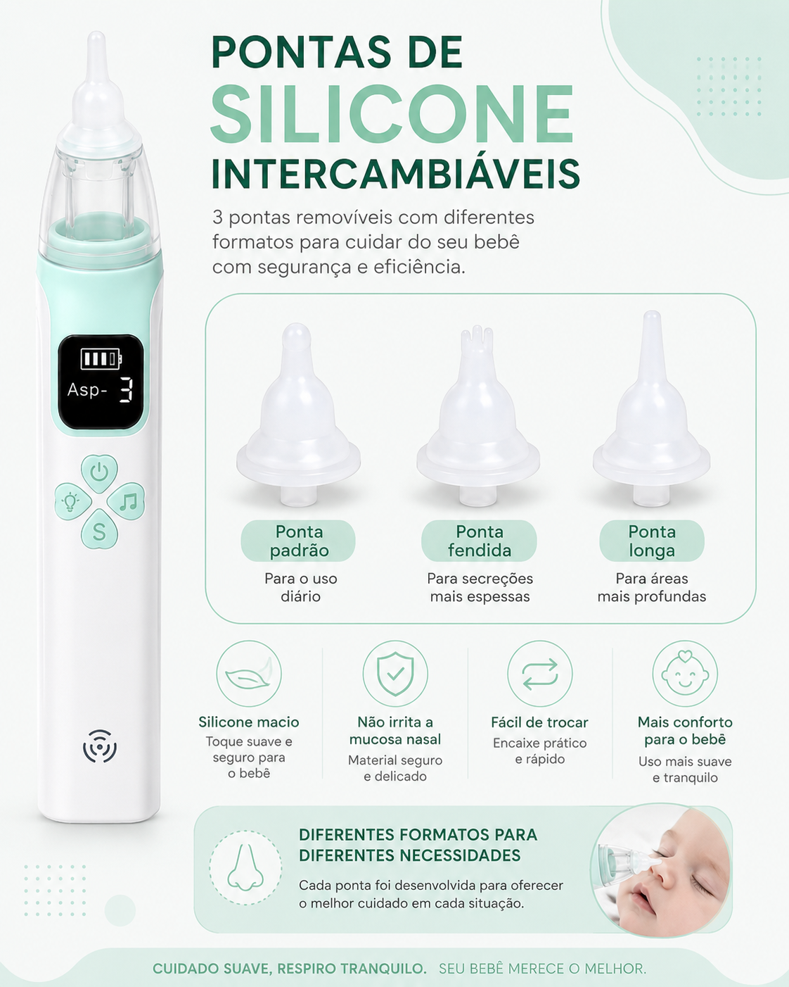 Aspirador Nasal Elétrico