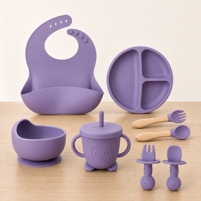 Kit de Alimentação Infantil em Silicone