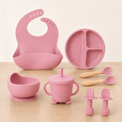 Kit de Alimentação Infantil em Silicone