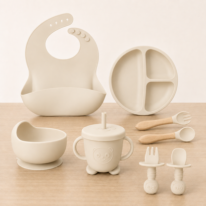 Kit de Alimentação Infantil em Silicone