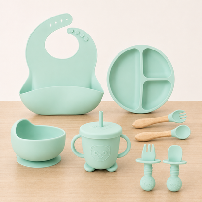 Kit de Alimentação Infantil em Silicone
