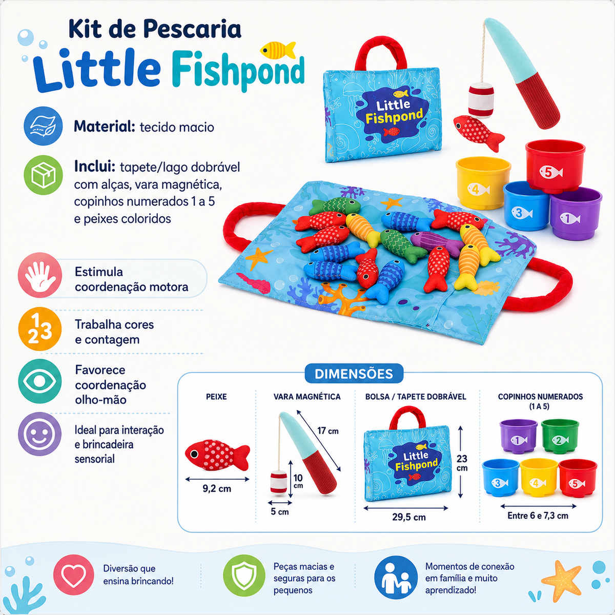 Chiffres avec Gobelets Empilables pour Tout-Petits