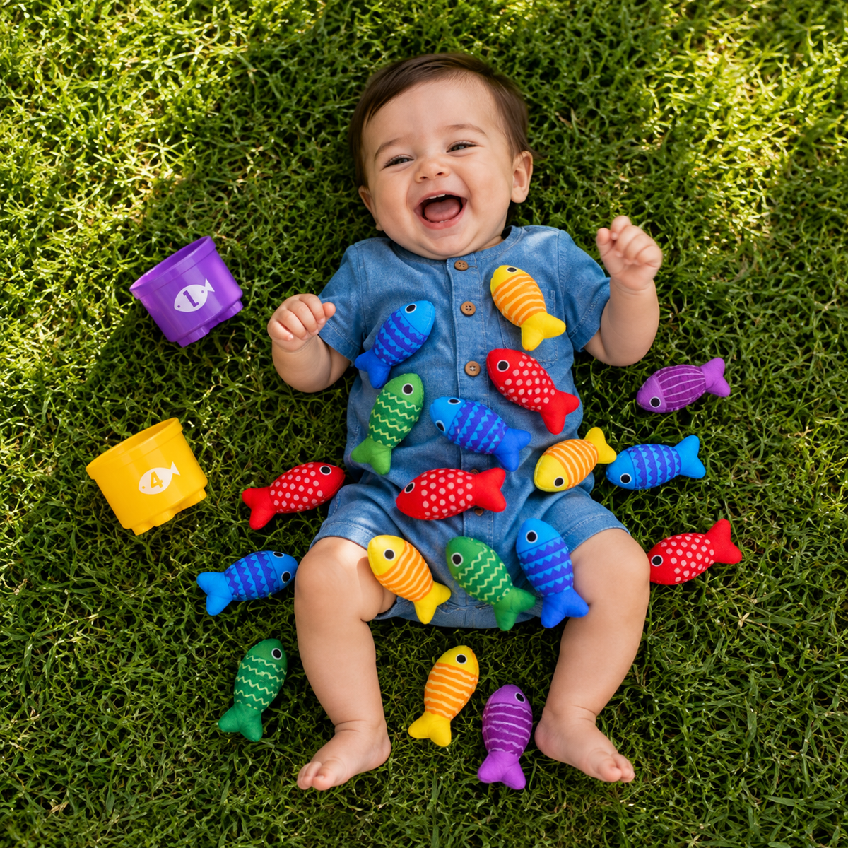 Chiffres avec Gobelets Empilables pour Tout-Petits