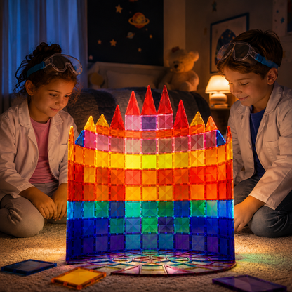 Montessori Magnetic Tiles for Toddlers: Encourage Creativity and STEM Skills!