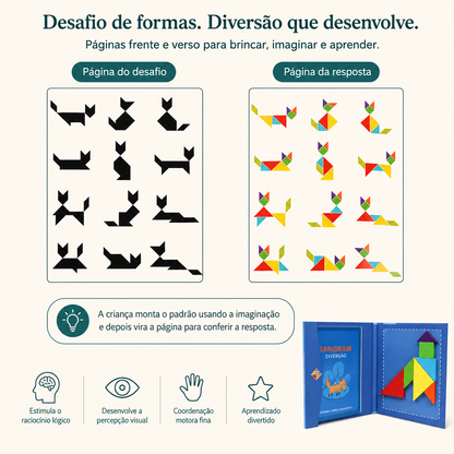 Montessori Magnetic Wooden Board Puzzle for Children