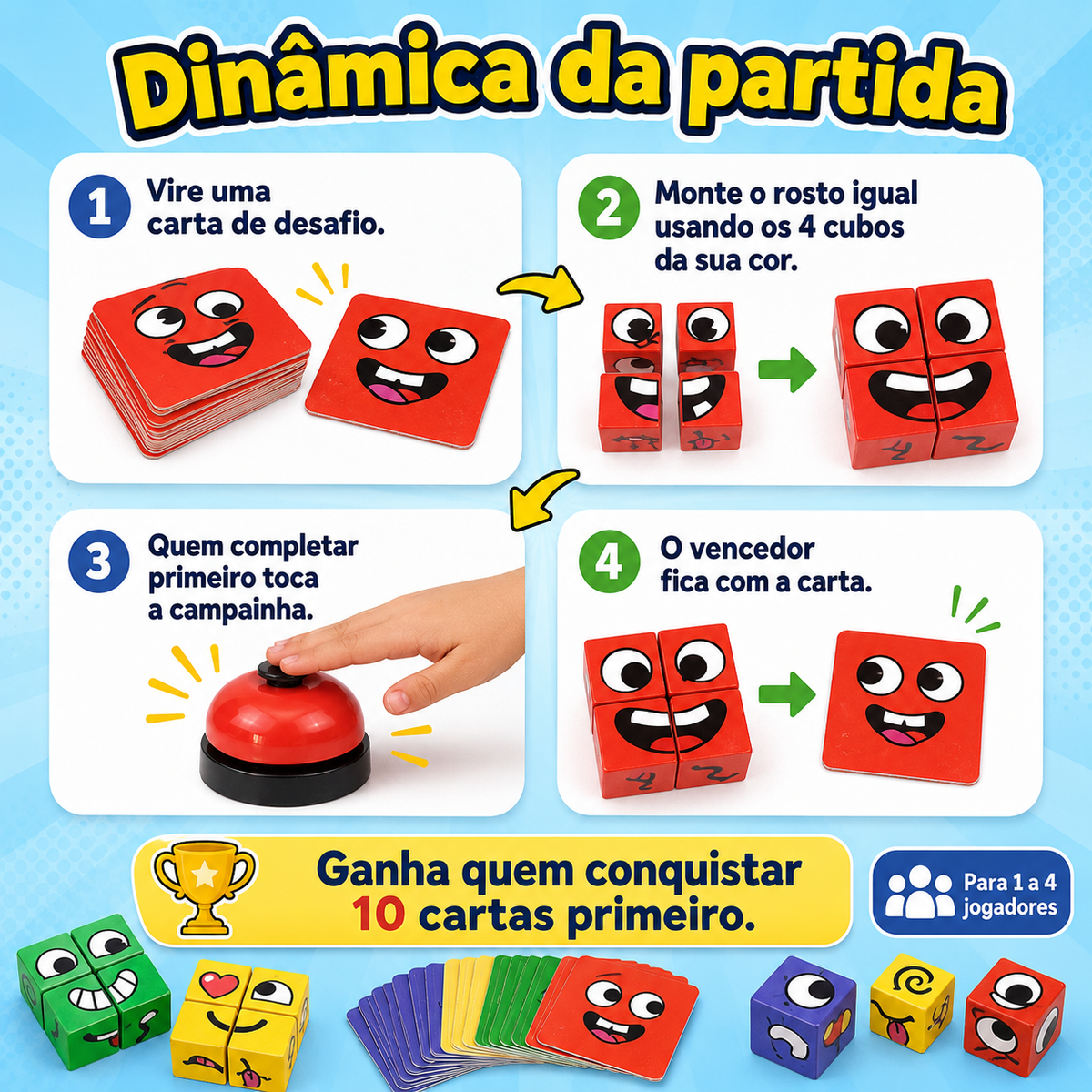 Geniuses® Facial Expression Cube Game